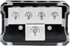 Power Distribution Block 4 Way, 0 2 4 AWG Gauge in / 4 8 10 Gauge Out, Car Audio Stereo Amp Distribution Connecting Block
