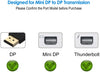 Mini DisplayPort to DisplayPort Adapter, 4K Resolution Converter, Black