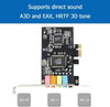 PCIe Sound Card, 5.1 Internal Sound Card for PC Windows8 7 with Low Profile Bracket, 3D Stereo PCI-e Audio Card, CMI8738 Chip 32/64 Bit Sound Card PCI Express Adapter