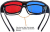 Red-Blue 3D Glasses/Cyan Anaglyph Simple Style 3D Glasses 3D Movie Game-Extra Upgrade Style
