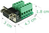 DB9 Male and DB9 Female D-SUB Adapter Plate Connector RS232 Serial to Terminal Board Signal Module