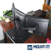 Triple Monitor Stand | 3 Monitor Stand Fits 19-27 Inch Computer Screens | Free Standing Base