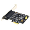 PCI-E 1 to 4 Db9Pin Breakout Card RS232 Pcie Serial Extension Adapter 4 Ports