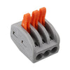 Excellway® 60Pcs 2/3/5 Holes Spring Conductor Terminal Block Electric Cable Wire Connector
