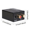 Analog to Digital Audio Converter Fiber Optic with TV Speaker Audio to Digital, 1080P Mini RCA Composite CVBS Video Audio Converter Adapter