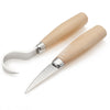 2pcs Spoon Wood Carving Chisel Top Set Woodcarving Tool Hook Whittling Beaver Craf Set