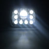 7X6 Inch 55W H6054 H6014 LED Headlights DRL & Hi/Low Beam Sealed Clear Lens