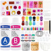Epoxy Resin Kit for Beginners with Resin Molds Pigment Glitter for Jewelry Keychain Earring Making
