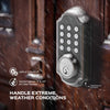 TL117WM Smart Deadbolt Door Lock Wi-Fi Bridge Keypad App Remote Control Ready for Thicker Doors (IP65)