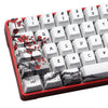 71 Keys Plum Blossom Keycap Set OEM Profile PBT Five-sided Sublimation Keycaps for Mechanical Keyboards