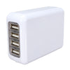 4 Port USB Multifunctional Travel Plug Charger Adapter for Universal International Usage