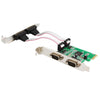 2 PORTS RS-232 Serial Port COM & DB25 Printer Parallel Port LPT to PCI-E PCI Express Card Adapter Converter WCH382 Chip