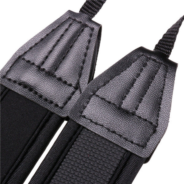 Adjusted Neoprene Strap Belt Black For Canon Nikon Sony Pentax DSLR Camera