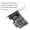 PCI-E Parallel,Pcie to Parallel Port Card Print Port LPT PCI-E LPT Printer Card Adapter DB25,LPT Printer Card Adapter