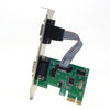 PCIE 2 Port Serial Expansion Card PCI Express to Industrial DB9 Serial / RS232 COM Port Adapter Compatible with 16C550 UART