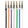 AUX Audio Wire Cable Auxiliary Stereo Nylon Metal 3.5mm Male to Male for Computer Phone MP3