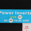 4000W 12V/24V DC to 110V/220V AC Solar Power Inverter LED Modified Sine Wave Converter Black