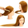 30% Real Human Long Hairdressing Cut Mannequin Hair Training Head Salon
