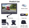RV Backup Camera 9 Inch 4 Split Waterproof IP69 Night Vision with Monitor Back up Camera  Rear View Cameras for Trucks Rvs Trailers Pickups Vans Bus Camper