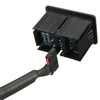 Car 3.5mm USB AUX Headphone Male Jack Flush Mount Mounting Adapter Panel Input