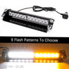 LED Emergency Strobe Lights IP65 Waterproof 12 LED Emergency Warning Flashing Light