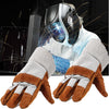Welding Welders Work Soft Cowhide Leather Plus Gloves for Protecting Hand