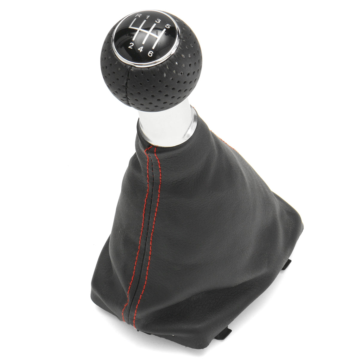6 Speed Shifter Gear Shift Knob Gaitor Boot Red Line For Audi A3 S3 2001-2003