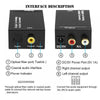 Digital to Analog Converter DAC Digital SPDIF Optical to Analog L/R RCA Converter Toslink Optical to 3.5Mm Jack Audio Adapter for PS3 Xbox HD DVD PS4 Amps Apple TV Home Cinema