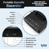 TCP-01 Portable Cassette Recorder / Player with Microphone, Headphone Jack, Aux In, Built in Speaker