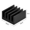 8Pcs Black Aluminum Heatsink Cooler Cooling Kit for Raspberry Pi 3, Pi 2, Pi Model B+