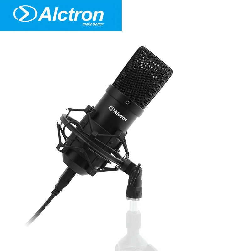 Alctron UM900 Professional Recording Microphone Professional Studio USB Condenser Computer Cardioid Directivity Mic for PC Tablet Notebook Mobile Phone (Black)