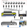 Hiseeu POE-X1010B 48V 10 Ports POE Switch with Ethernet 10/100Mbps IEEE 802.3 for IP CCTV Security Camera System