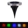 Solar Powered Stainless 4 LED Ground Buried Light Waterproof for Outdoor Garden Path Decor