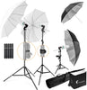 Soft Lighting Umbrella Kit, Day Light Color, 700 Watt Output Lighting with Tripod Stands and Carry Bag