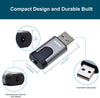 USB Headphone Adapter, USB to 3.5mm Jack Audio Adapter Aluminum Stereo Sound Card