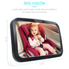 Baby Car Mirror, Safety Car Seat Mirror for Rear Facing Infant with Wide Crystal Clear View, Shatterproof, Fully Assembled, Crash Tested and Certified