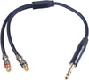 RCA to 1/8 Female Y Cable, Female 3.5mm to Dual RCA/Phono Male Stereo Splitter Cord,