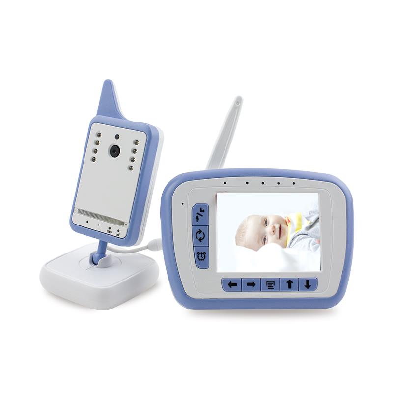 3.3 inch 2.4GHz Wireless LCD Digital Baby Monitor 6 Infrared LED 2 Way Communication Transmission EU