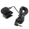 Universal 3.5mm Stereo Mini Car External Mic Wired Microphone with Fixing Clip