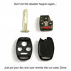 New 2008 - 2012 Honda Accord Repair Kit Remote Key Fob Shell Pad Case