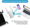 WiFi Range Extender - Coverage up to 1200 Sq ft, 1200Mbps Dual Band AC, DB-1200 WiFi Extender, Wireless Internet Signal Booster, Repeater, One Touch WPS Setup to Extend Range of WiFi Internet