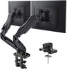 Dual Monitor Stand - Adjustable Spring Monitor Desk Mount Swivel Vesa Bracket