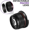 58MM 0.35x Fisheye Canon Wide Angle Lens (w/Macro Portion) for DSLR Cameras