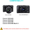 ACK-E17 DR-E17 DC Coupler AC Power Adapter Kit for Canon EOS M3, EOS M5, EOS M6, EOS M6 Mark II Mirrorless Digital Cameras.