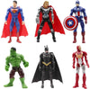 Superhero Action Figures Set of 6 PCS | Action Figure Set | Includes Batman, Hulk, Superman, Thor, Ironman & Captain America | PVC Figure Toy Dolls | Legends Collectible Model | Hero Cake Topper
