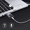 USB Headphone Adapter, USB to 3.5mm Jack Audio Adapter Aluminum Stereo Sound Card