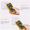 AIDBUCKS PM8233B Entry-Level Digital Multimeter AC/DC Voltage Tester Measure Frequency Resistance Capacitance Diode Continuity - Includes Battery