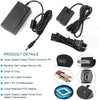 ACPW20 AC Power Supply Adapter and NP-FW50 Dummy Battery Coupler kit for Sony Alpha A6000 A6100 A6300 A6400 A6500 A7II A7RII A7SII A7 A7S A7R A7R2 A7S2 RX10 II III IV Cameras