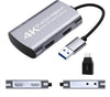 Game Capture Card,  4K HDMI Capture Card USB 3.0 1080P 60FPS, Video Capture Recorder Device Compatible