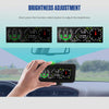 M60 Car Inclinometer Digital GPS HUD Pitch Angle Slope Meter MPH Speedometer with Compass for Off-Road SUV Vehicles